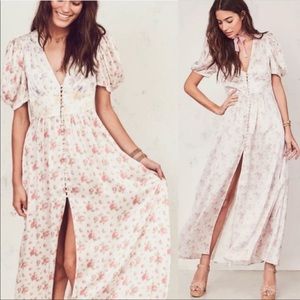 LoveShackFancy 100% Silk Stacy Dress Sz 0